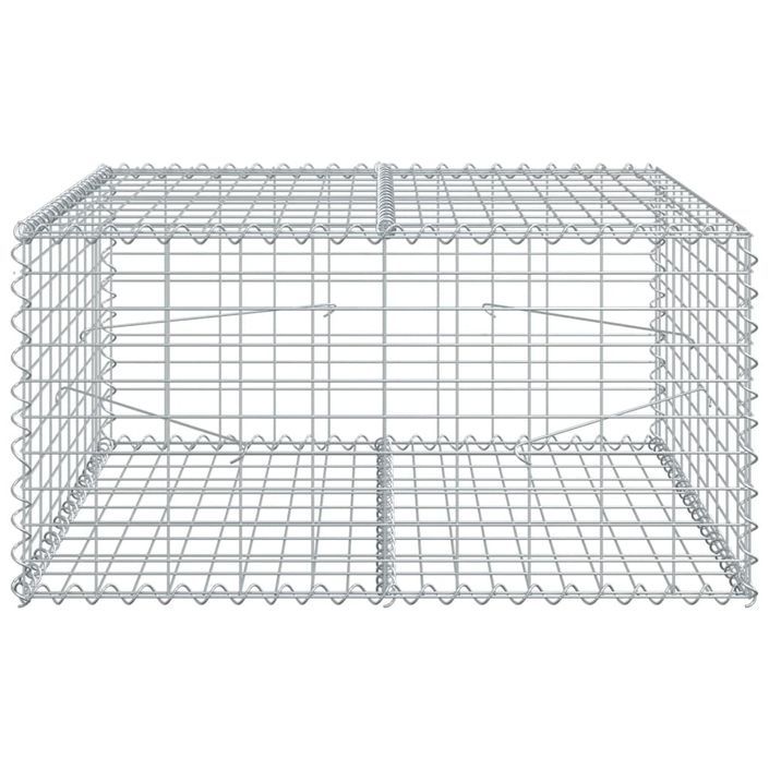 Panier gabion avec couvercle 100x100x50 cm fer galvanisé - Photo n°3