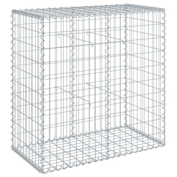 Panier gabion avec couvercle 100x50x100 cm fer galvanisé - Photo n°2