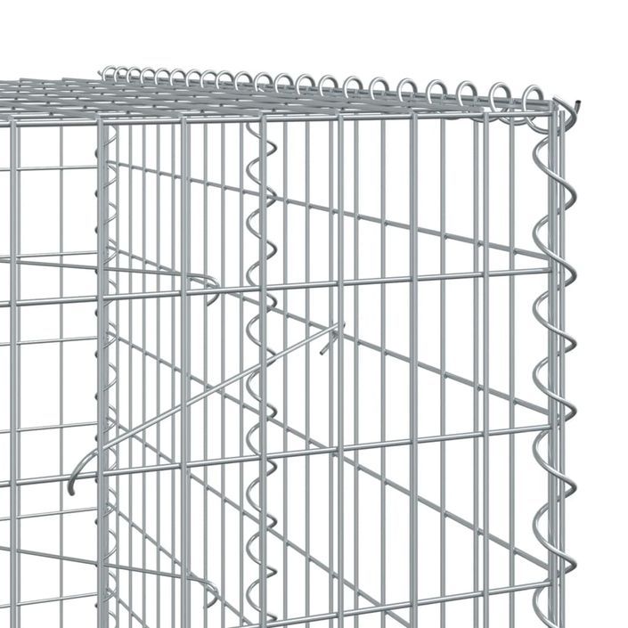 Panier gabion avec couvercle 1050x100x200 cm fer galvanisé - Photo n°6