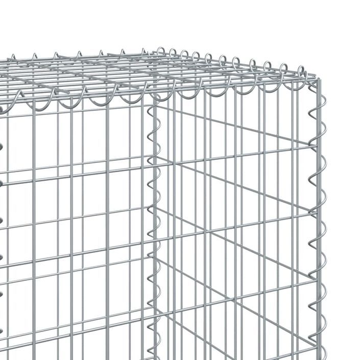 Panier gabion avec couvercle 1100x50x150 cm fer galvanisé - Photo n°6