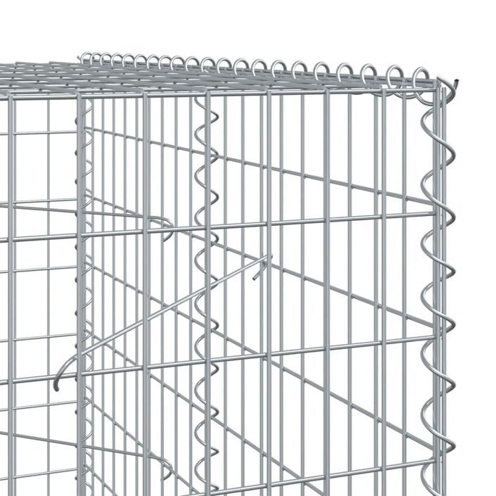 Panier gabion avec couvercle 1150x100x200 cm fer galvanisé - Photo n°6