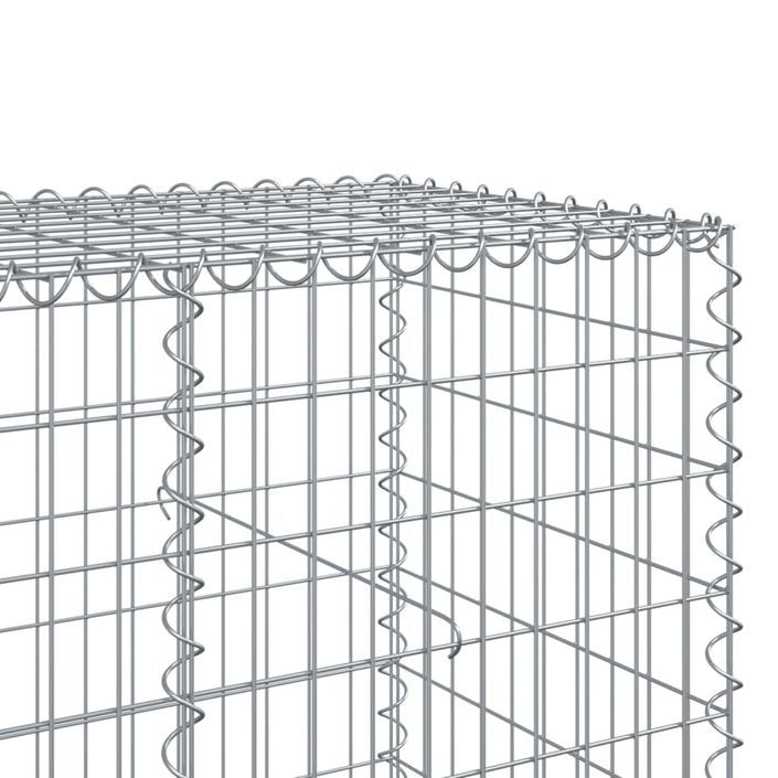 Panier gabion avec couvercle 1200x100x100 cm fer galvanisé - Photo n°6