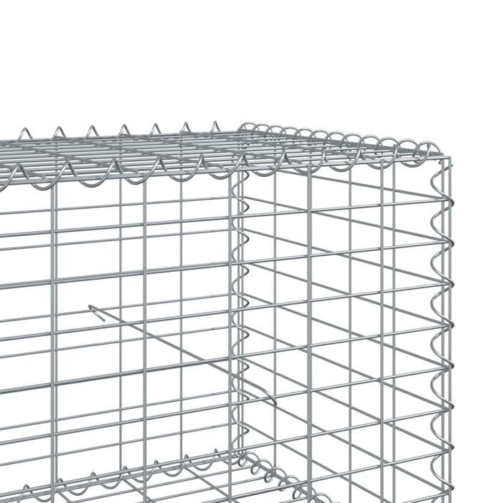 Panier gabion avec couvercle 1200x100x50 cm fer galvanisé - Photo n°6