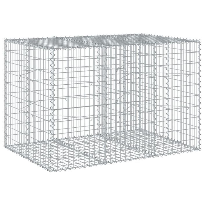 Panier gabion avec couvercle 150x100x100 cm fer galvanisé - Photo n°2