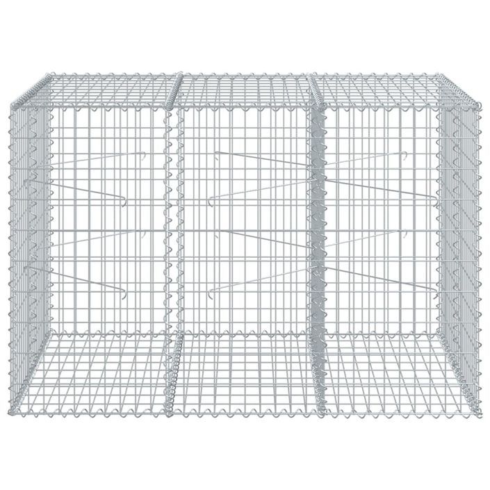 Panier gabion avec couvercle 150x100x100 cm fer galvanisé - Photo n°3