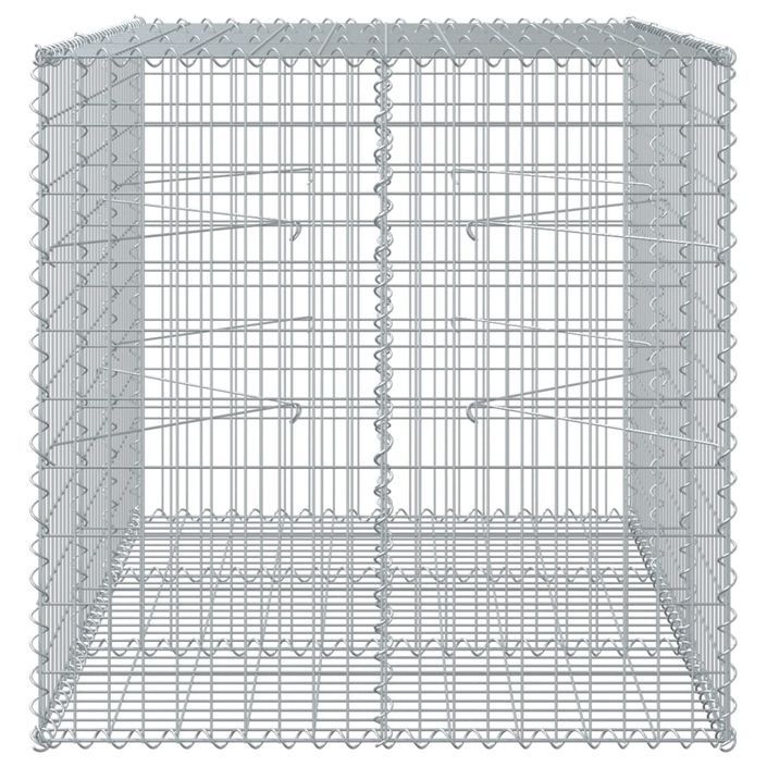 Panier gabion avec couvercle 150x100x100 cm fer galvanisé - Photo n°4