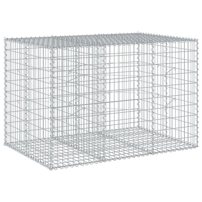 Panier gabion avec couvercle 150x100x100 cm fer galvanisé - Photo n°5