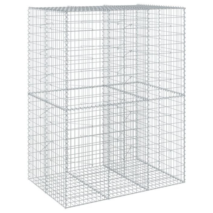 Panier gabion avec couvercle 150x100x200 cm fer galvanisé - Photo n°2