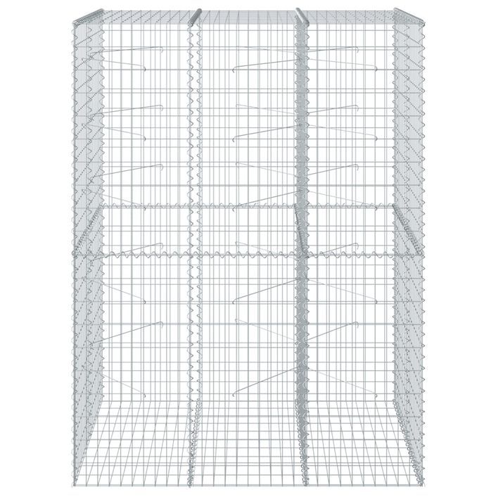 Panier gabion avec couvercle 150x100x200 cm fer galvanisé - Photo n°3