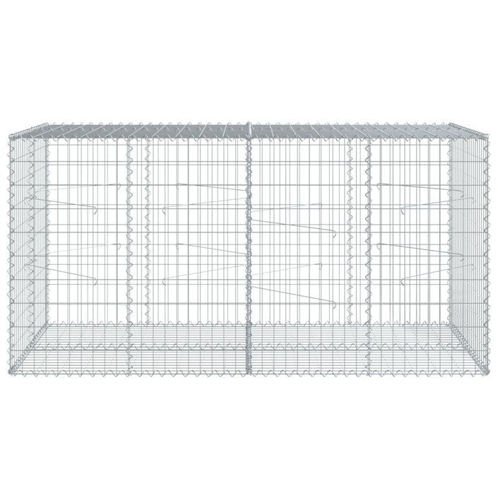 Panier gabion avec couvercle 200x100x100 cm fer galvanisé - Photo n°3