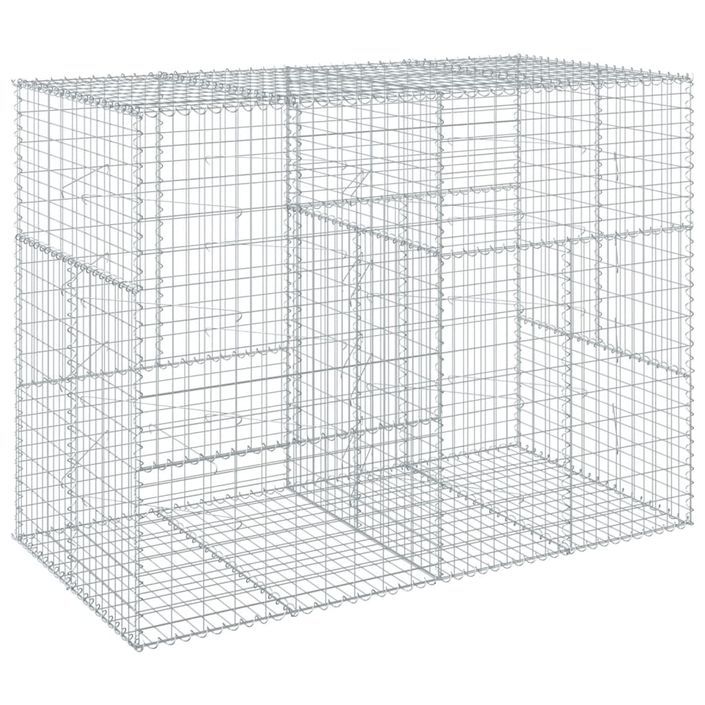 Panier gabion avec couvercle 200x100x150 cm fer galvanisé - Photo n°2