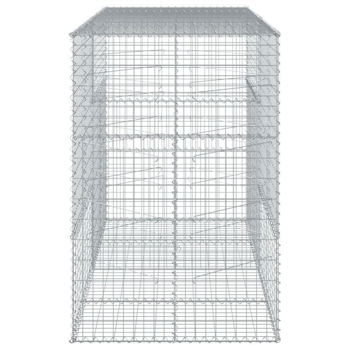 Panier gabion avec couvercle 200x100x150 cm fer galvanisé - Photo n°4