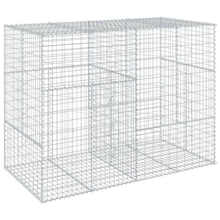 Panier gabion avec couvercle 200x100x150 cm fer galvanisé - Photo n°5