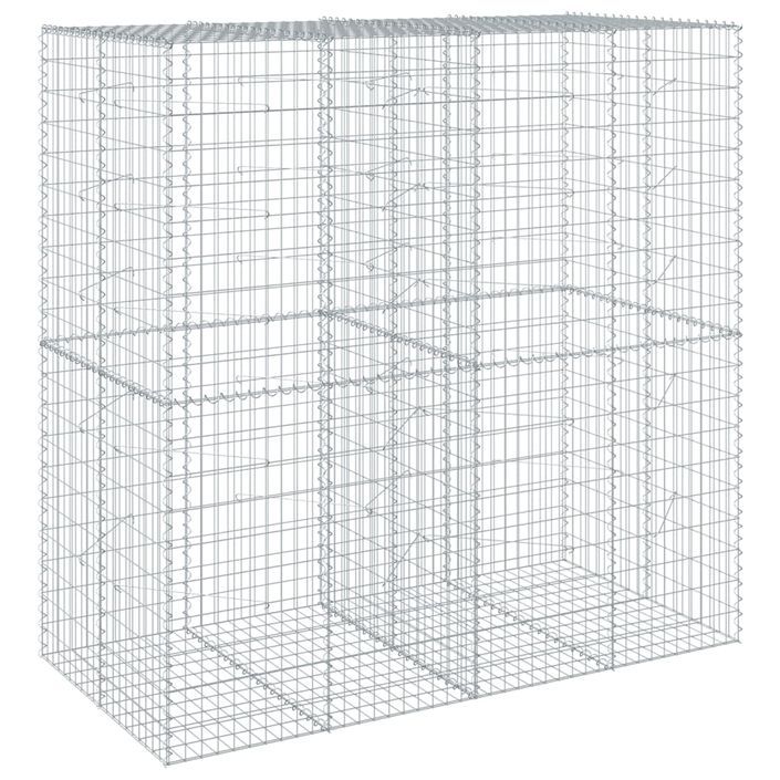 Panier gabion avec couvercle 200x100x200 cm fer galvanisé - Photo n°2