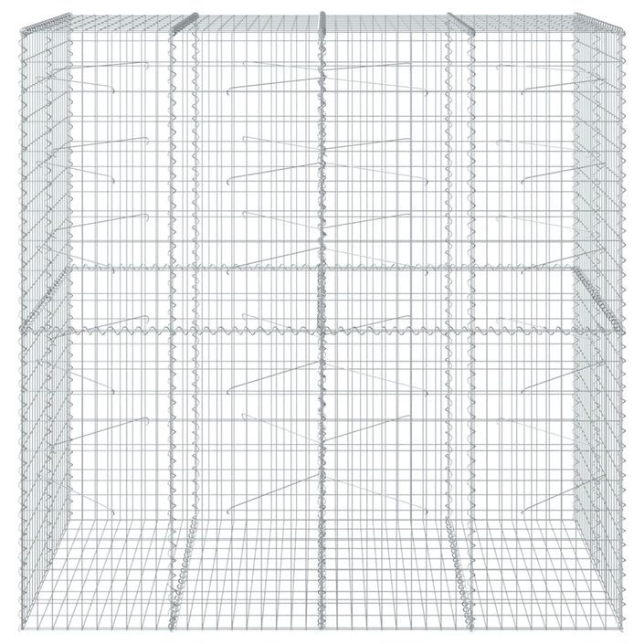 Panier gabion avec couvercle 200x100x200 cm fer galvanisé - Photo n°3