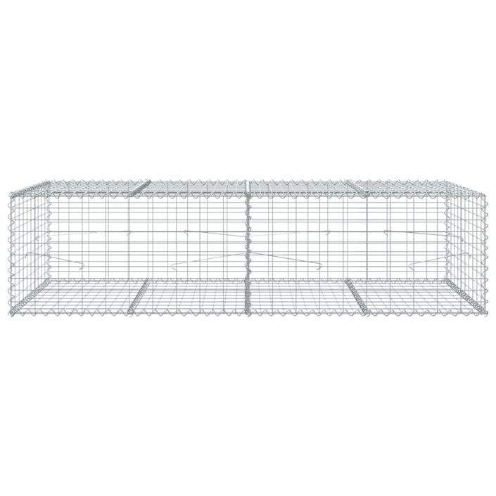 Panier gabion avec couvercle 200x100x50 cm fer galvanisé - Photo n°3