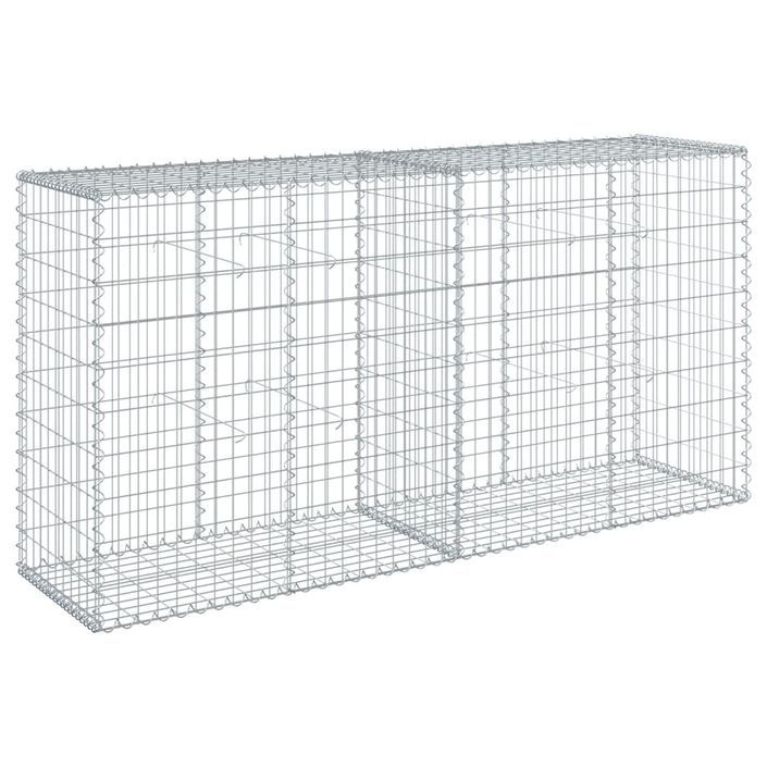 Panier gabion avec couvercle 200x50x100 cm fer galvanisé - Photo n°5