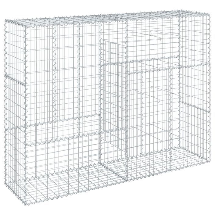 Panier gabion avec couvercle 200x50x150 cm fer galvanisé - Photo n°2