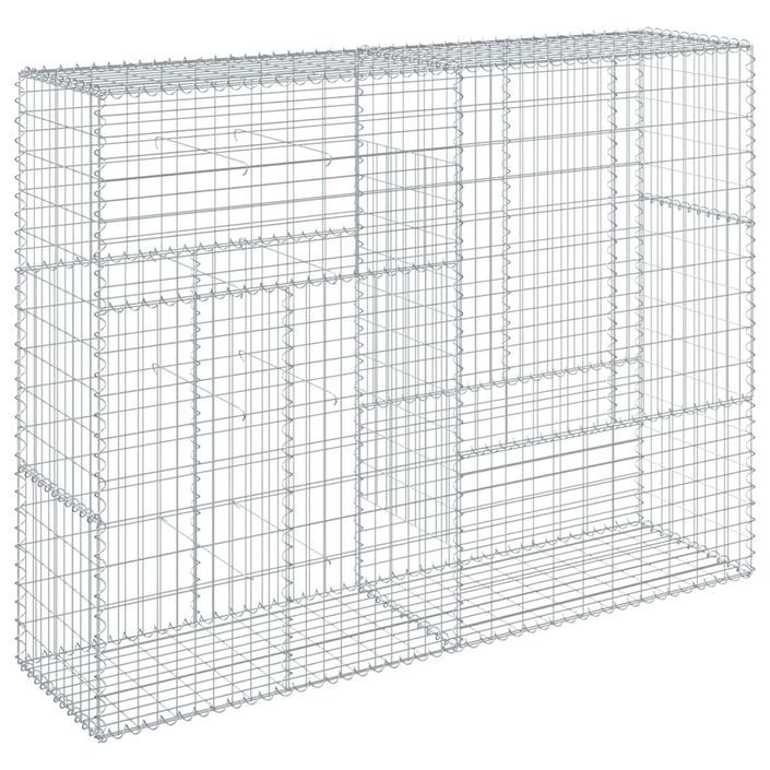 Panier gabion avec couvercle 200x50x150 cm fer galvanisé - Photo n°5