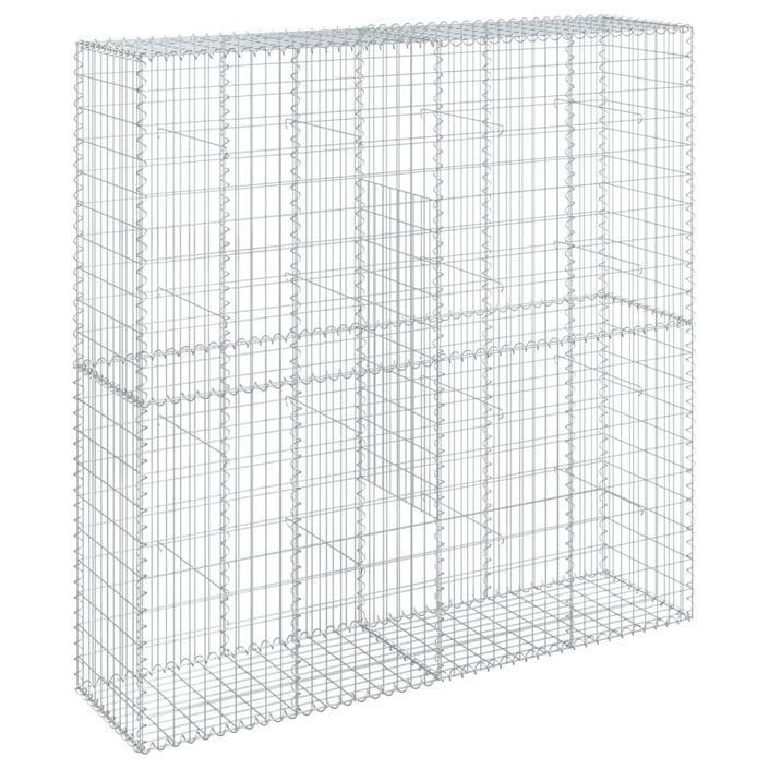 Panier gabion avec couvercle 200x50x200 cm fer galvanisé - Photo n°2