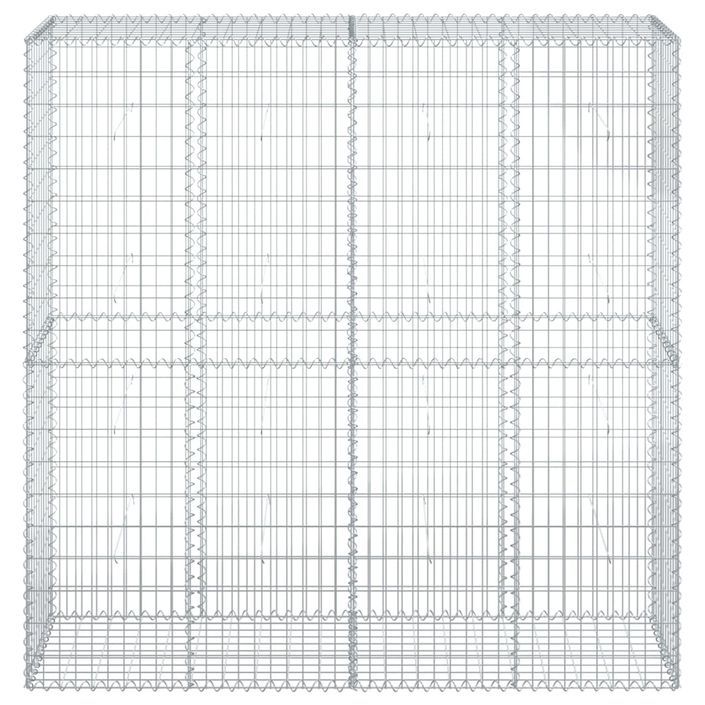 Panier gabion avec couvercle 200x50x200 cm fer galvanisé - Photo n°3