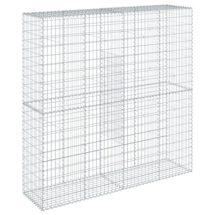 Panier gabion avec couvercle 200x50x200 cm fer galvanisé - Photo n°5