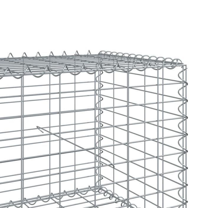 Panier gabion avec couvercle 200x50x50 cm fer galvanisé - Photo n°6