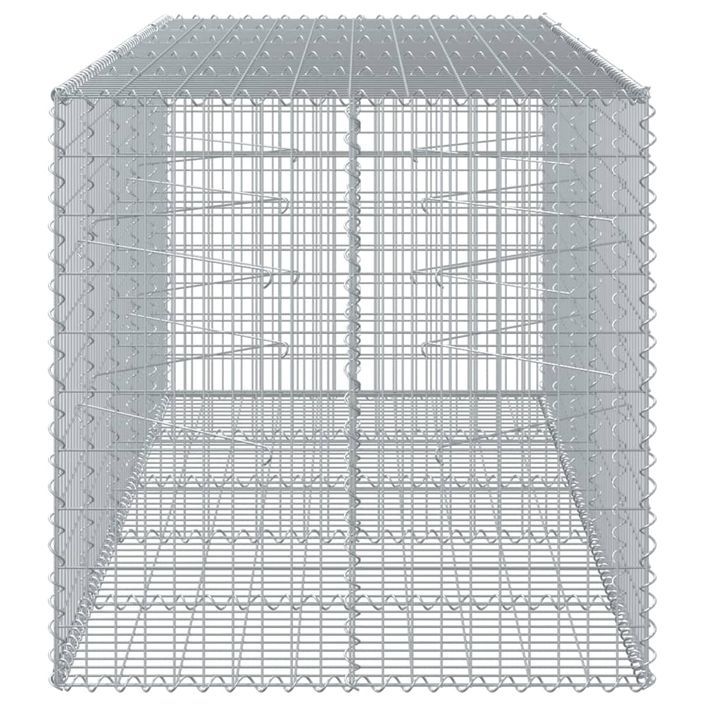 Panier gabion avec couvercle 250x100x100 cm fer galvanisé - Photo n°4