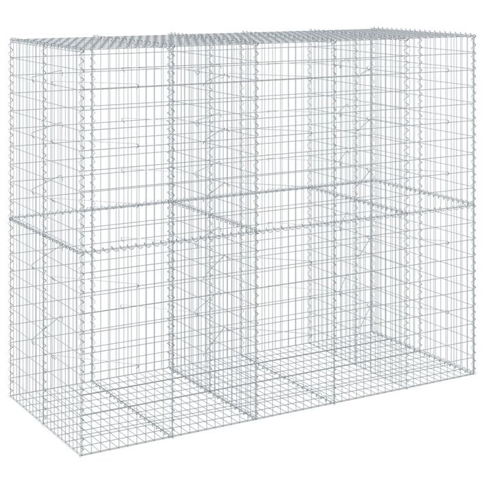 Panier gabion avec couvercle 250x100x200 cm fer galvanisé - Photo n°2