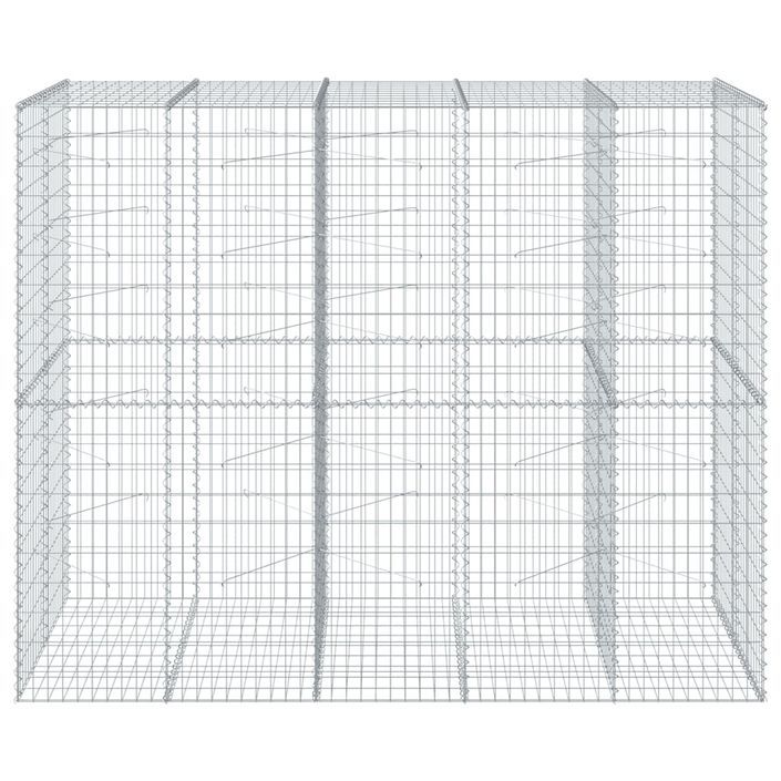 Panier gabion avec couvercle 250x100x200 cm fer galvanisé - Photo n°3