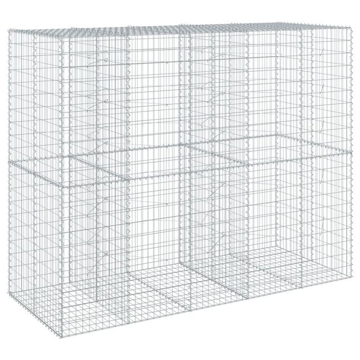 Panier gabion avec couvercle 250x100x200 cm fer galvanisé - Photo n°5