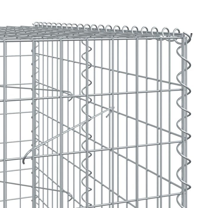 Panier gabion avec couvercle 250x100x200 cm fer galvanisé - Photo n°6