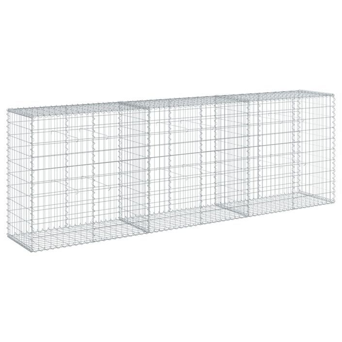 Panier gabion avec couvercle 300x50x100 cm fer galvanisé - Photo n°5