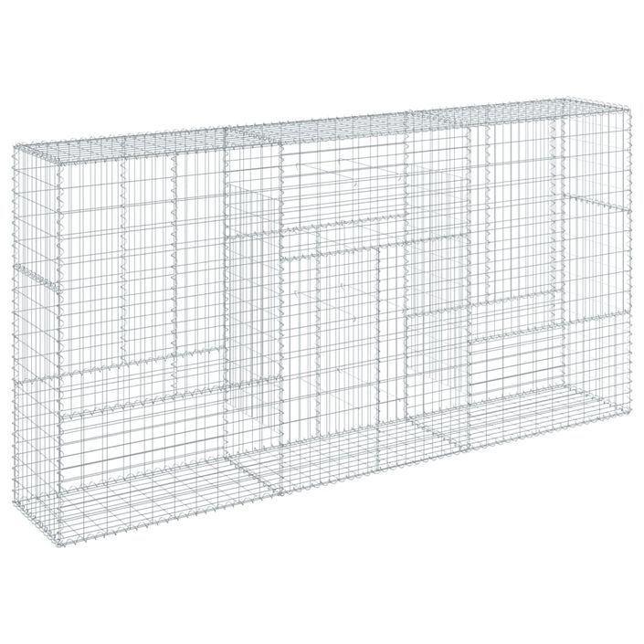 Panier gabion avec couvercle 300x50x150 cm fer galvanisé - Photo n°5