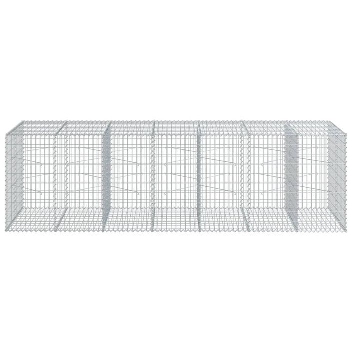 Panier gabion avec couvercle 350x100x100 cm fer galvanisé - Photo n°3