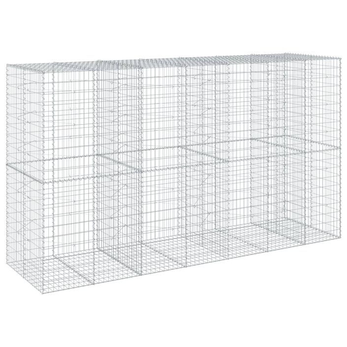 Panier gabion avec couvercle 350x100x200 cm fer galvanisé - Photo n°2