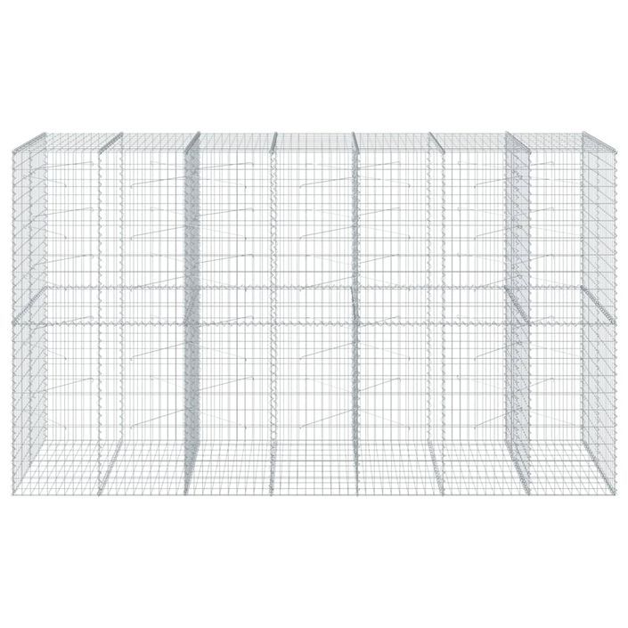 Panier gabion avec couvercle 350x100x200 cm fer galvanisé - Photo n°3