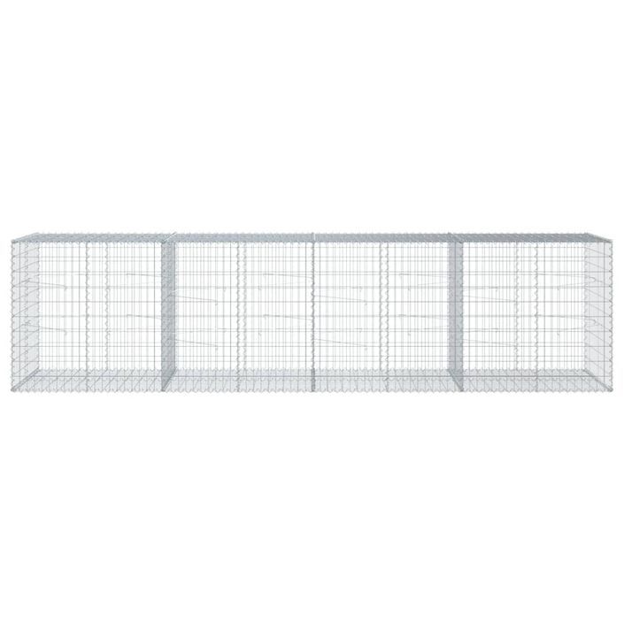 Panier gabion avec couvercle 400x100x100 cm fer galvanisé - Photo n°3