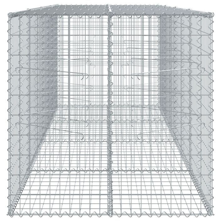 Panier gabion avec couvercle 400x100x100 cm fer galvanisé - Photo n°4