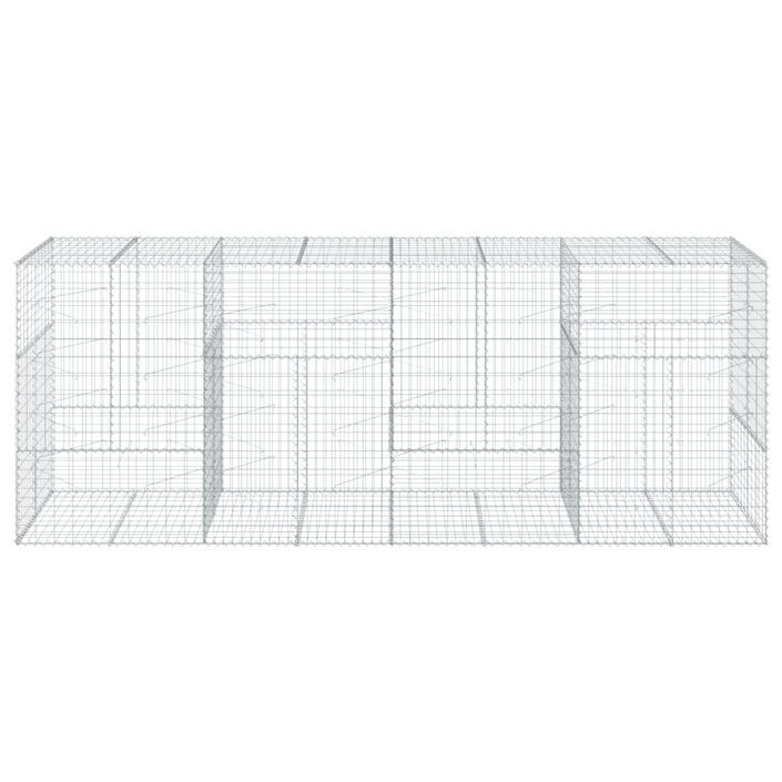 Panier gabion avec couvercle 400x100x150 cm fer galvanisé - Photo n°3