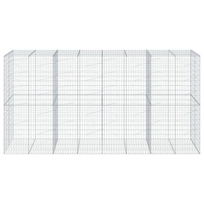 Panier gabion avec couvercle 400x100x200 cm fer galvanisé - Photo n°3