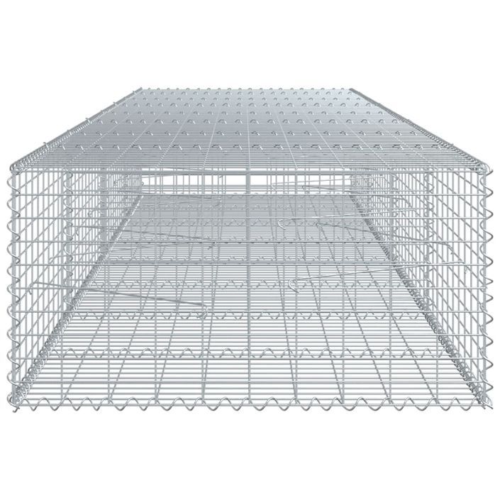 Panier gabion avec couvercle 400x100x50 cm fer galvanisé - Photo n°4