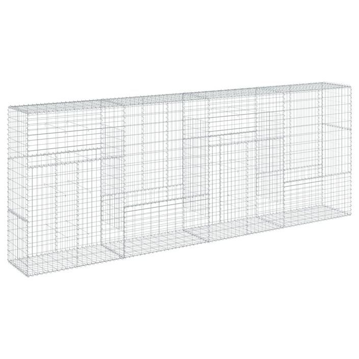 Panier gabion avec couvercle 400x50x150 cm fer galvanisé - Photo n°5