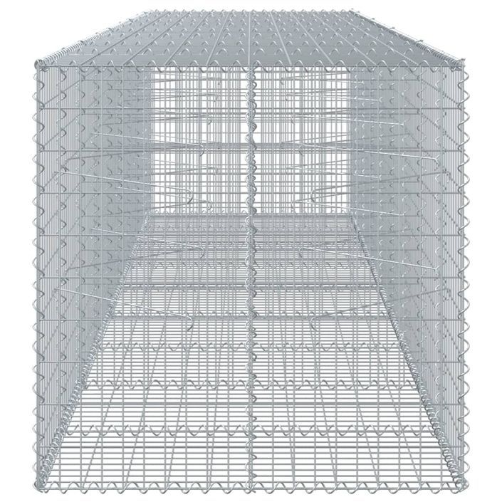 Panier gabion avec couvercle 450x100x100 cm fer galvanisé - Photo n°4