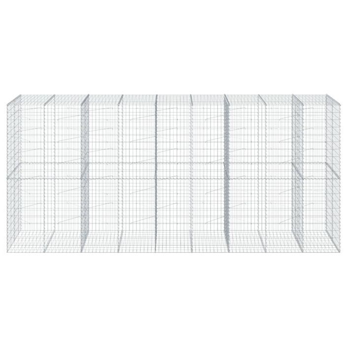 Panier gabion avec couvercle 450x100x200 cm fer galvanisé - Photo n°3