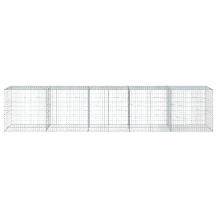 Panier gabion avec couvercle 500x100x100 cm fer galvanisé - Photo n°3