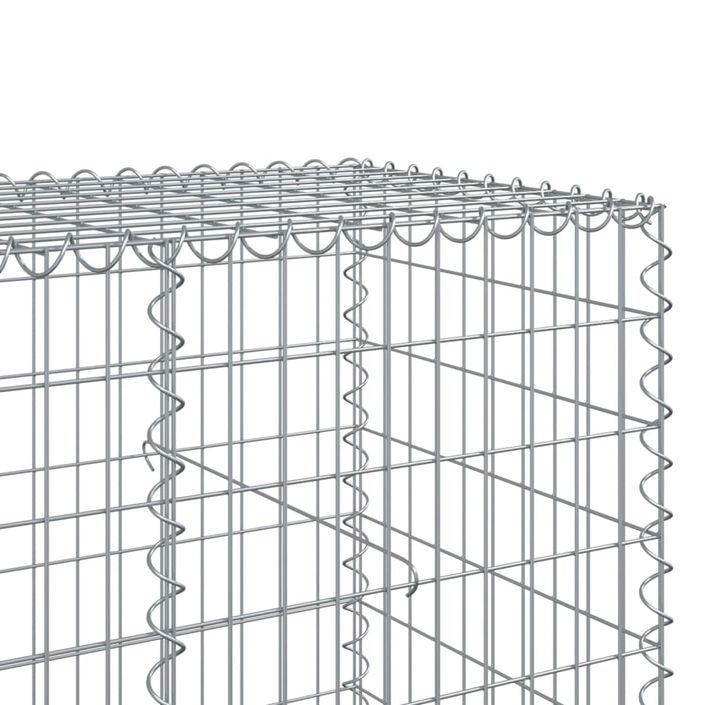 Panier gabion avec couvercle 500x100x100 cm fer galvanisé - Photo n°6