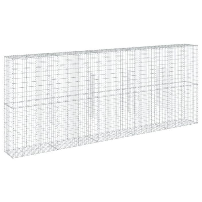 Panier gabion avec couvercle 500x50x200 cm fer galvanisé - Photo n°5