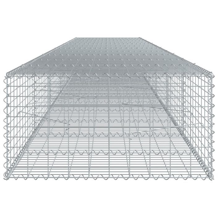 Panier gabion avec couvercle 600x100x50 cm fer galvanisé - Photo n°4