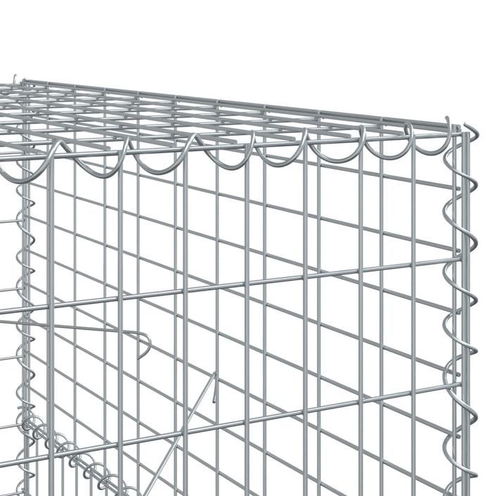 Panier gabion avec couvercle 700x100x150 cm fer galvanisé - Photo n°6